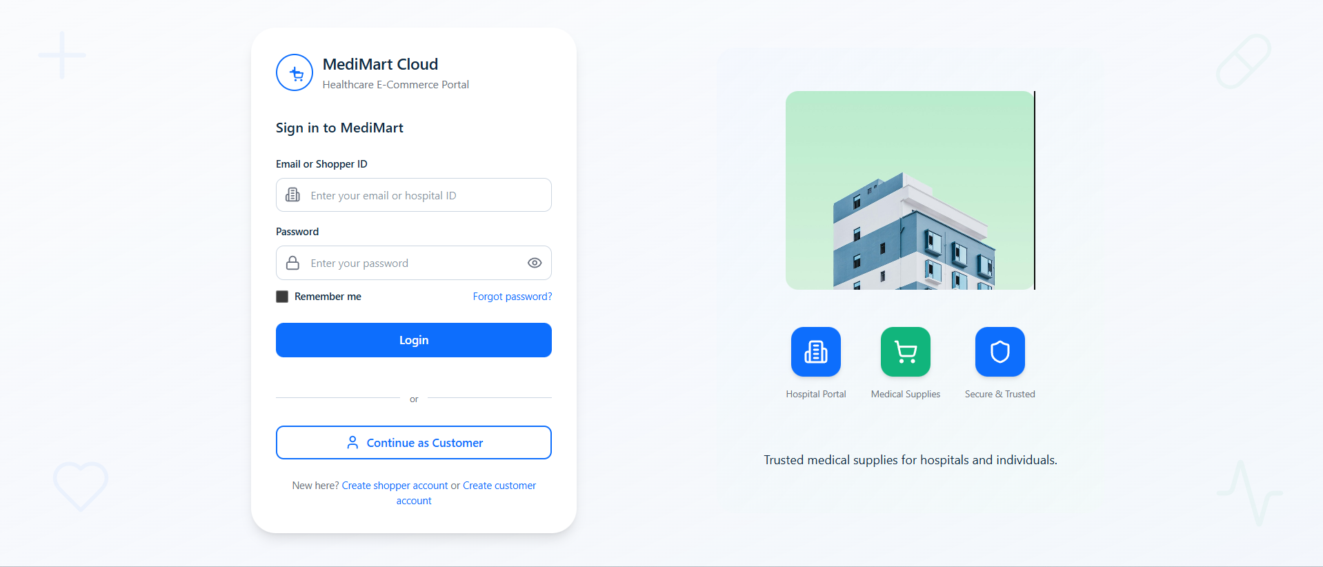 MediMart Cloud preview